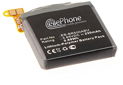 cellePhone Akku Li-Polymer kompatibel mit Samsung Galaxy Watch Active 40mm (Ersatz für EB-BR500ABU)