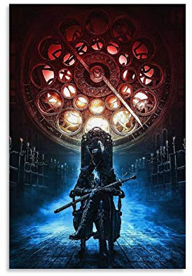 BGTS Bloodborne The Old Hunters Poster Poster dekorative Malerei Leinwand Wandkunst Wohnzimmer Poster Schlafzimmer Malerei 24x36inch(60x90cm)