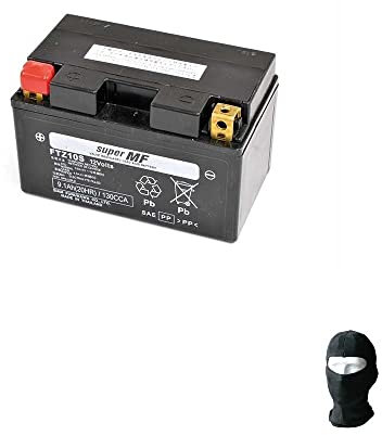 Compatible avec Honda 600 CBF S 2009 Batterie déjà prête à recharger scellée Fuurkawa FTZ10S batteries actives 9,1 Ah ampères 12 V 150 x 87 x 93 mm