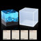 FineInno Stampi Silicone Quadrati Cube Resin Mold Stampi Resina Grande & Profondo Stampi Epossidica 8.5cm Cubo per DIY Artigianale Candela Sapone