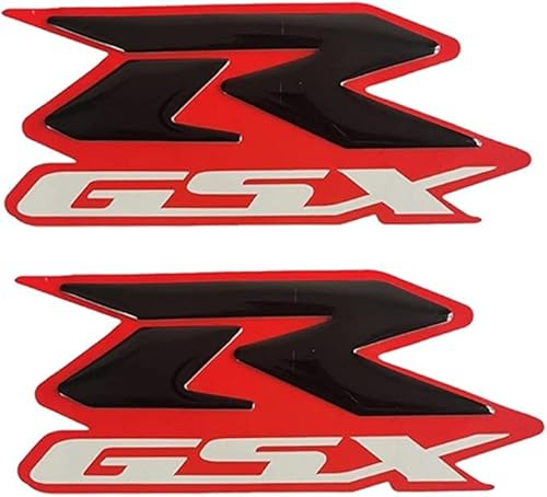 JNIGEL Logo Aufkleber Abzeichen für Suzuki GSX-R GSXR 600 750 1000 1100, Buchstaben Wort Emblem-Aufkleber, Selbstklebend Autoaufkleber, Auto Styling Dekoratives Emblem Abziehbilder,F