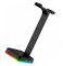 Mikikit Adjustable Display Stand for Rgb Headset Gaming Headset Holder Headphone Rack Usb Hub