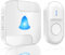 SURFOU Campanello Wireless Senza Fili da Esterno con Batteria, 300M Distanza Impermeabile 55 Suonerie includere il Natale 5 Volumi Selezionabili per gli Anziani Casa interno Ricevitore e a led, Bianco