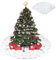 SLFYEE 120CM Weihnachtsbaum Decke Groß Christbaumständer Teppich Weiß Schnee Deko Christbaumdecke Rund für Weihnachtsbaum Dekoration Silber