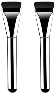 COSHINE 2pcs Super Thin Blade Foundation Makeup Brush, Soft Synthetic Bristles Makeup Brushes