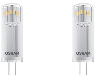 Osram LED Pin Lampe mit G4 Sockel, Warmweiss (2700K), 12V-Niedervoltlampe, 1.8W, Ersatz für herkömmliche 20W-Lampe, Doppel-Pack (Packung mit 2)