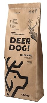 DEER DOG! (1 x 12 kg) | Premium Hunde-Trockenfutter aus Rotwild 65% + Brombeere für kleinere und mittlere Hunde| Getreidefreies Hunde-Trockenfutter | Hunde-Trockenfutter für alle Rasse | 1er Pack