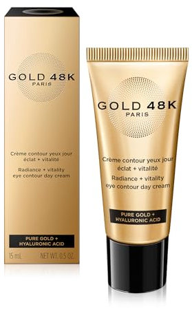 GOLD 48K - Augenkontur-Tagescreme Strahlkraft + Vitalität - Pures Gold + Hyaluronsäure - 15 mL