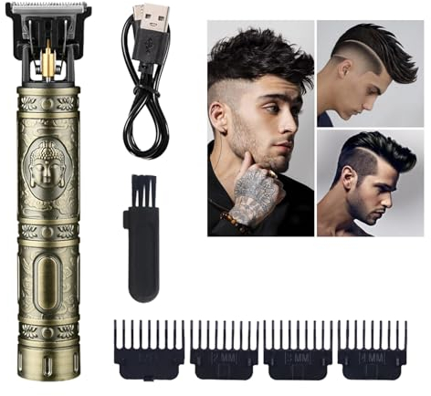 Profi Haarschneidemaschine Set,Haarschneider Herren,Haartrimmer Mit Führungskämmen,Bartschneider,Barttrimmer,Herren T-förmiger Trimmer,Haarschneider Professionelles,Friseur Wiederaufladbarer,Geschenk
