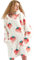 BEDSURE Decke mit ärmeln Kuscheldecke, Geschenke für Frauen Frau Hoodie Decke Damen, Tragbare Decke zum Anziehen Erwachsene,Warm Weich 95x85cm Erdbeere Printed