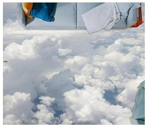 3D-Wolken-Bodentapeten-Wandbilder, Selbstklebend, Entfernbarer Küchen-Badeboden, Wasserdichter Boden, 760 * 300 cm