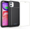 Feob Batteria Cover per iPhone 11/XR (6,1), 7500mAh Custodia Ricaricabile Battery Case Caricabatterie Power Bank Backup Charger Case - Nero