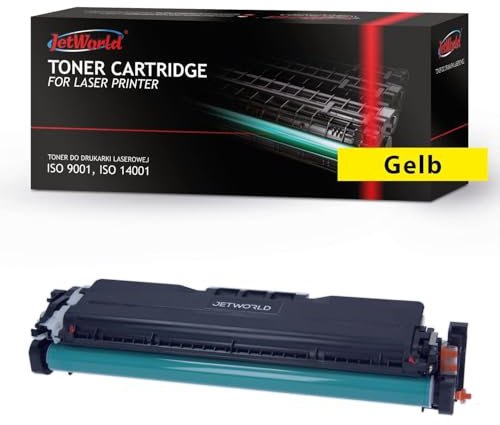 JetWorld Toner Kompatibel Canon CRG069H 5095C002 Gelb für MF750, MF752Cdw, MF754Cdw, LBP673Cdw 5500 Seiten je Tonerkartusche, Hochwertiger Druck
