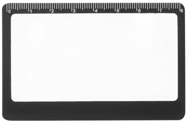 Kreditkartenlupe,3X -Lupe-Lineal | Feuerstartende Vergrößerungslinse, Leselupe im Kreditkartenformat, Überlebenswerkzeuge für Vergrößerungskarten