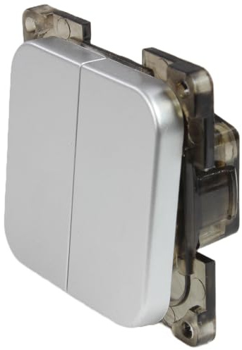 HABA C-Line Presto Inprojal CBE 12-230 Volt Interruttore seriale per camper, roulotte, barca, argento