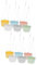 Yardwe 2 Ensembles Cache-Pot Suspendu Rotin Doublure Pré Cintres Rester Tentures Planteur Paniers Balustrade Camion Corbeille Usine Rail Succulent Creux Plantes Fleurs Acier Inoxydable