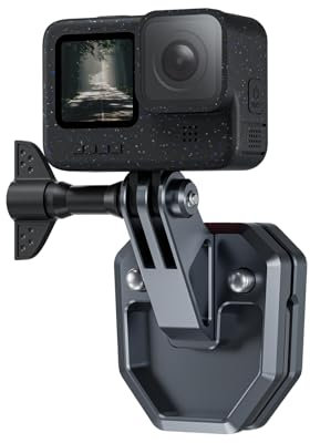 TELESIN Supporto in alluminio per parabrezza moto con morsetto clip, compatibile con Hero 13 12 11 10 9 Insta360 X5 X4 X3 Ace Pro Osmo Action 5 Pro 4 3 2 Accessori per moto e action cam