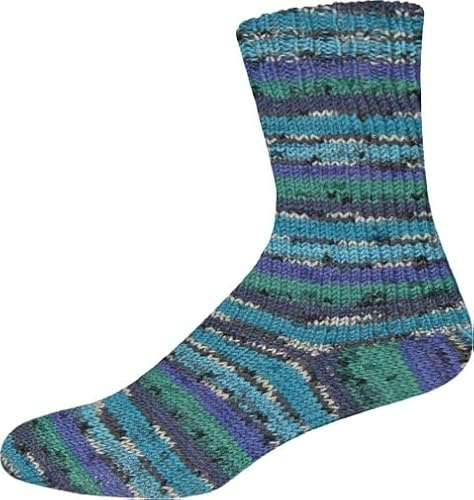 KK-Kollektion Sensitive Socks Color 74 - blau/grün/hellblau/grau