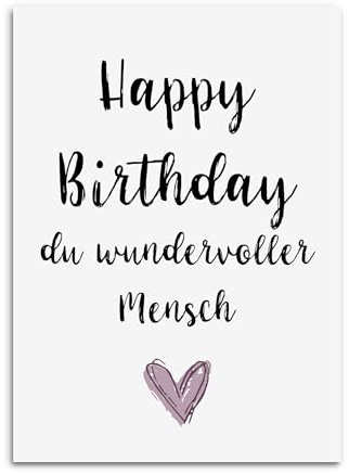 Nastami Geburtstagskarte lustige Karte Geburtstag (HAPPY BIRTHDAY wundervoller Mensc)
