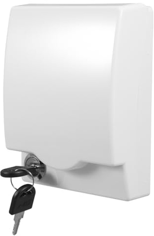 Toddmomy Waterproof Lockable Socket Cover Box Wall Mounted Electrical Outlet Cover for Bathroom Kitchen and Bedroom Splash Guard Protector for Humid Areas 1 Pack
