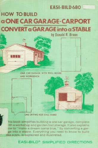 How To Build a One Car Garage Carport
