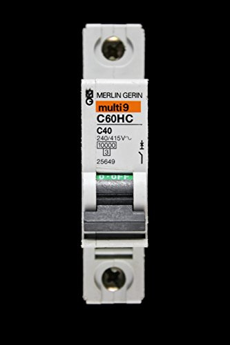 Schneider Electric MERLIN GERIN 40 AMP TYPE C 10kA MCB CIRCUIT BREAKER 25649 C60HC MULTI9