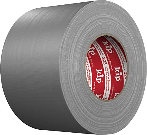Kip 323 Professional Gaffer's Tape Grau 100mm x 50m / Leicht abrollbar/Rückstandsfrei entfernbar/abriebfest/Gewebe mit nicht reflektierender PE-Laminierung