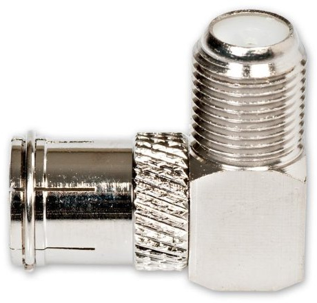 Fuba OVZ 061 Winkeladapter Schnell-F-Stecker auf F-Kupplung