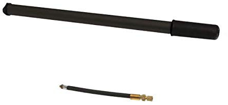RMS - Bomba clásica para bicicleta, de aluminio, para cuadro, de 390/420 mm, color negro (bomba de aire portátil)