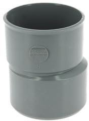 Réduction extérieure excentrée MF PVC pour tube d'évacuation gris - Ø 110/100 mm