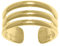 RS JEWELS Wunderschöner Zehenring aus 14 Karat Gelbgold über 925 Sterlingsilber, verstellbar, breit