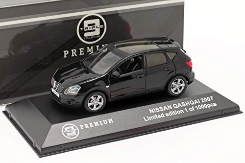 Nissan Qashqai, schwarz, 2007, Modellauto, Fertigmodell, Triple 9 Collection 1:43