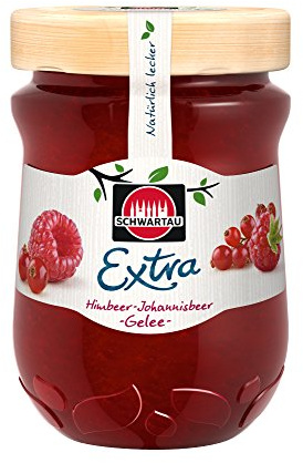 Schwartau Extra Konfitüre, Himbeer-Johannisbeer-Gelee, 340 g