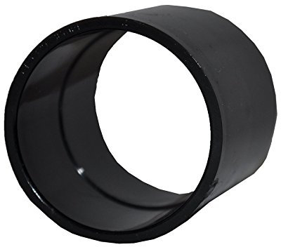 Solvent Black 40mm (43mm) Waste Pipe Coupling - Pack of 2
