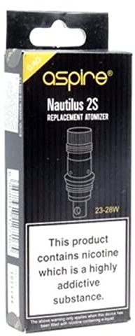 Aspire Nautilus 2S Coil Ersatz Verdampferkopf - 5 Stück pro Packung 0,4 ohm, 100 g