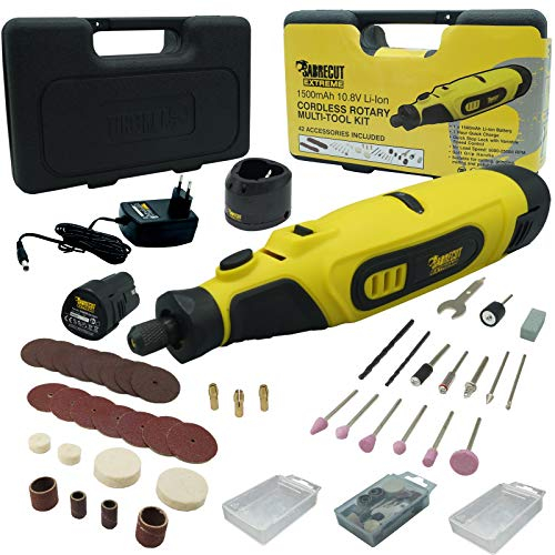 SabreCut CraftMate SCMG002EU litio Ion 10,8 v Utensili Rotanti senza filo multiuso con 42 accessori inclusi