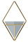 Umbra Trigg Hänge-Pflanzgefäß Vase & Geometrische Wanddekoration Behälter für Sukkulenten, Luft, Mini-Kakteus, Kunstpflanzen und mehr, Grau/Messing, klein