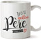 MUGFFINS Mug/Tasse Papa (Meilleur du Monde) - meilleur père du monde - Idées Cadeaux Drôles pour la Fête des Pères