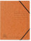 Exacompta 555414E 5er Pack Premium Eckspanner-Mappe. Made in Germany. Aus extra starkem Colorspan-Karton DIN A4 mit 2 Gummizügen Sammelmappe Dokumentenmappe ideal für Büro und Schule orange