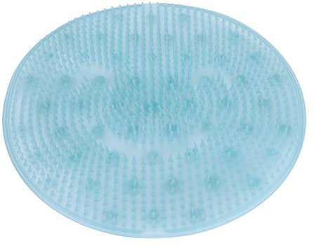 Silicone Foot Scrubber Mat Non-slip Foot Washer With Strong Suction Cups Back Foot Massage Mat Cleaner Brush Shower Foot Rest for Bathing Bathtub Dead Skin Remover Relieve Tired