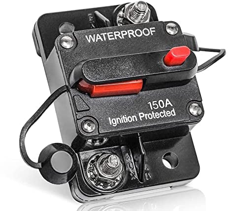 RED WOLF 150A Schutzschalter mit Manueller Reset kfz Automatik Sicherungshalter für Auto Boot Marine LKW PKW Audio Sicherungsautomat DC 12-48V Circuit Breaker
