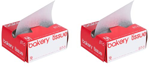 Durable Packaging BT-6 Interfolded Bakery Tissue Paper Sheets 6 x 10 3/4 - qty/Pack 1000 (2 Pack)