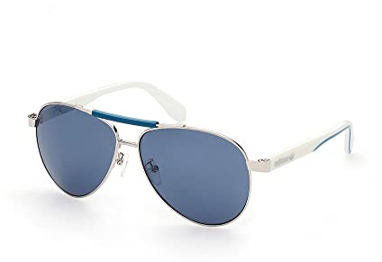 adidas ORIGINALS OR0063 Brille, Shiny Palladium, 59/13/145 für Herren, Glänzendes Palladium, 59/13/145