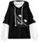 YINGKE Damen Bär Anime Kapuzenpullover Crewneck Sweatshirt Mädchen Japan Kawaii Hoodie Harajuku Pullover Kpop Streetwear (S, Z Schwarz)