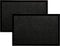 HOUSEGADS Dirt Trapper Door Mats for Indoor&outdoor Heavy Duty Non Slip Rubber, Floor and Kitchen Mats Doormats Super Absorbent (Black, 60 X 90 (Pack of 2)