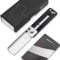 BÖKER PLUS® S-RAIL Mini EDC Messer - kleines Schlüsselbund-Messer ohne Spitze - hochwertiges D2 Paketmesser - Dog Tag Messer mit Cleaver Klinge - 1 Hand Slider Knife mit Clip - G10 Karton-Messer