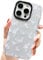 AMART for iPhone 14 Pro Case Cute,Clear with White Butterfly Pattern Design Soft TPU Women Girls Shockproof Protective Phone Cover for iPhone 14 Pro