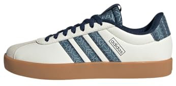 adidas Women's VL Court 3.0 Shoes, White/Night Indigo/Gum, 7 UK
