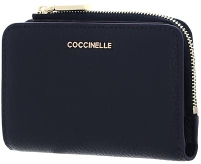 Coccinelle Metallic Soft Wallet Grained Leather Midnight Blue