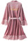 TEidea Accappatoio Donna Abito da Sposa Damigella d'Onore del Pizzo Dell'Accappatoio, Pigiama dell'Abbigliamento Domestico, Camicia da Notte delle Donne-Sposa - P-M